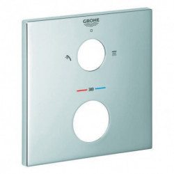 Rosace Grohe 49102 carré pour Thermostat-Kit de garnitures chromé