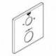 Rosace Grohe 49102 carré pour Thermostat-Kit de garnitures chromé