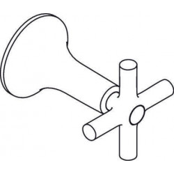 Poignée 37293000 AX Terrano chroméée HANSGROHE