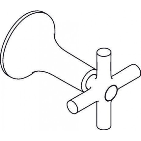 Poignée 37293000 AX Terrano chroméée HANSGROHE