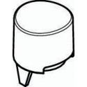 Bouton poussoir AXOR pour Thermostat chromé