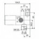 Thermostat d'équerre DN 10, 3 / 8Z chromé SCHELL