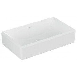 Vasque à poser V&B ANTHEUS 650 x 388 mm sans trop-plein, finition Ceramicplus blanche