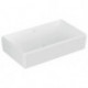 Vasque à poser V&B ANTHEUS 650 x 388 mm sans bonde, céramique blanche effet pierre