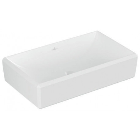 Vasque à poser V&B ANTHEUS 650 x 388 mm sans bonde, céramique blanche effet pierre