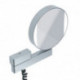 Miroir LED et miroir grossissant :3+7-fois Cable chromé FW