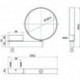 Miroir LED et miroir grossissant :3+7-fois Cable chromé FW