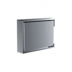 Porte-papier avec couvercle. chrome