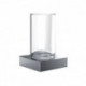 Porte-verre 182000101 liaison chrome cristal clair EMCO
