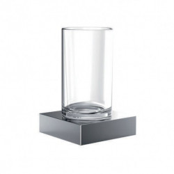Porte-verre 182000101 liaison chrome cristal clair EMCO