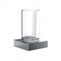 Porte-verre 182000101 liaison chrome cristal clair EMCO