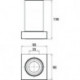 Porte-verre 182000101 liaison chrome cristal clair EMCO