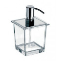 Porte-savon Verre en crystal. Metal 365ml. chromé