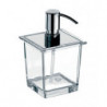 Porte-savon Verre en crystal. Metal 365ml. chromé