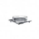 Porte-savon pour balustrade verre cristal clair. chrome