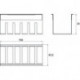 Panier 184500100 liaison chrome plat, 192x91x97.5mm EMCO