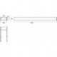 Porte-serviettes 185000131 liaison chrome rigide, 410mm EMCO