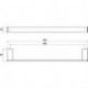 Porte-serviettes de bain 186000140 liaison chrome 429.9mm EMCO