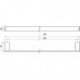 Porte-serviettes de bain 186000140 liaison chrome 629.9mm EMCO