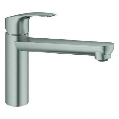 Mitigeur d'évier Eurosmart 30463 moyen haut sortie acier
