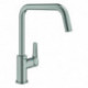 Mitigeur d'évier Eurosmart 30567 haut sortie acier
