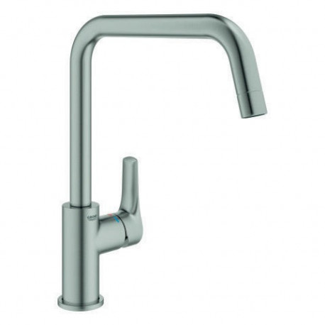 Mitigeur d'évier Eurosmart 30567 haut sortie acier