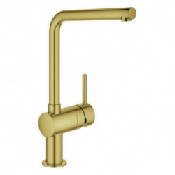 Mitigeur d'évier Minta 31375 L-sortie or brillant brossé