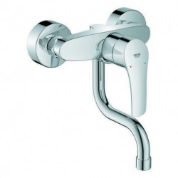 Mitigeur d'évier monocommande Eurosmart 31509_3 Montage mural saillie 150mm chromé