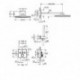 Système de douche encastréGRT SmartControl 34804 carré Form avec THM/KB/HB chromé
