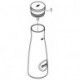 Carafe en verre GROHE GROHE Blue 40405_1 1 litre avec jeu de bouchons