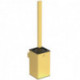 Set brosse WC CONCA carré, avec support mural or brossé IDEAL STANDARD