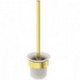 Set de brosses WC CONCA rond, avec support mural or brossé IDEAL STANDARD
