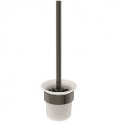 Set de brosses WC CONCA rond, avec support mural magnétique gris IDEAL STANDARD