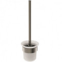 Set de brosses WC CONCA rond, avec support mural silver storm IDEAL STANDARD