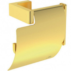 Porte-mouchoirs CONCA carré, avec couvercle or brossé IDEAL STANDARD