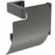 Porte-mouchoirs CONCA carré, avec couvercle magnétique gris IDEAL STANDARD