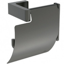 Porte-mouchoirs CONCA carré, avec couvercle magnétique gris IDEAL STANDARD