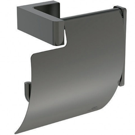 Porte-mouchoirs CONCA carré, avec couvercle magnétique gris IDEAL STANDARD