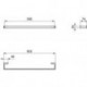 Porte-serviettes CONCA carré, 600 mm chromé IDEAL STANDARD