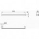 Porte-serviettes CONCA rond, 600 mm silver storm IDEAL STANDARD
