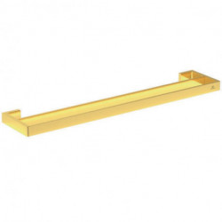 Porte-serviettes CONCA double, carré, 600 mm or brossé IDEAL STANDARD