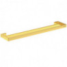 Porte-serviettes CONCA double, carré, 600 mm or brossé IDEAL STANDARD