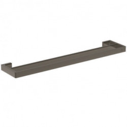 Porte-serviettes CONCA double, carré, 600 mm gris magnétique IDEAL STANDARD