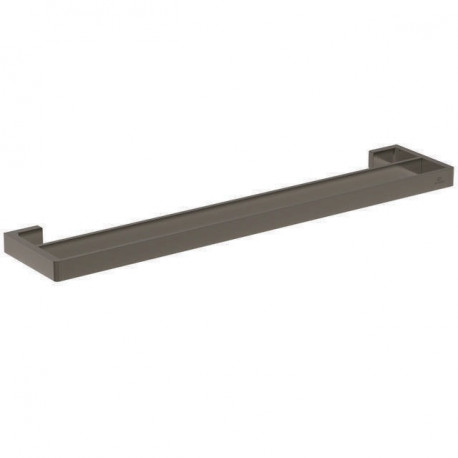 Porte-serviettes CONCA double, carré, 600 mm gris magnétique IDEAL STANDARD