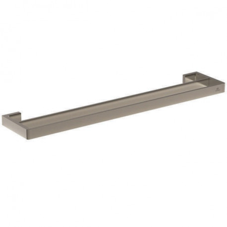Porte-serviettes CONCA double, carré, 600 mm silver storm IDEAL STANDARD