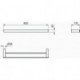 Porte-serviettes CONCA double, rond, 600 mm or brossé IDEAL STANDARD