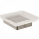 Porte-savon CONCA carré, avec support mural silver storm IDEAL STANDARD
