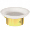 Porte-savon CONCA rond, avec support mural or brossé IDEAL STANDARD