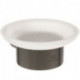 Porte-savon CONCA rond, avec support mural magnétique gris IDEAL STANDARD