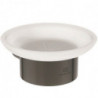 Porte-savon CONCA rond, avec support mural magnétique gris IDEAL STANDARD